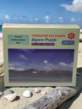 New Sealed 1000 PCS Turquoise Bay Escape British Virgin Islands Jigsaw Puzzle. T